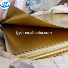 16 gauge 18 gauge high quality bright surface brass sheet brass plate